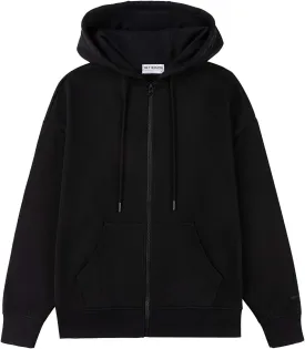 BETTERCHIC Women's Hooded Sweatshirt Casual Soft Brushed Fleece Hoody Drop Shoulder Full Zip Up Hoodie Size S-2XL