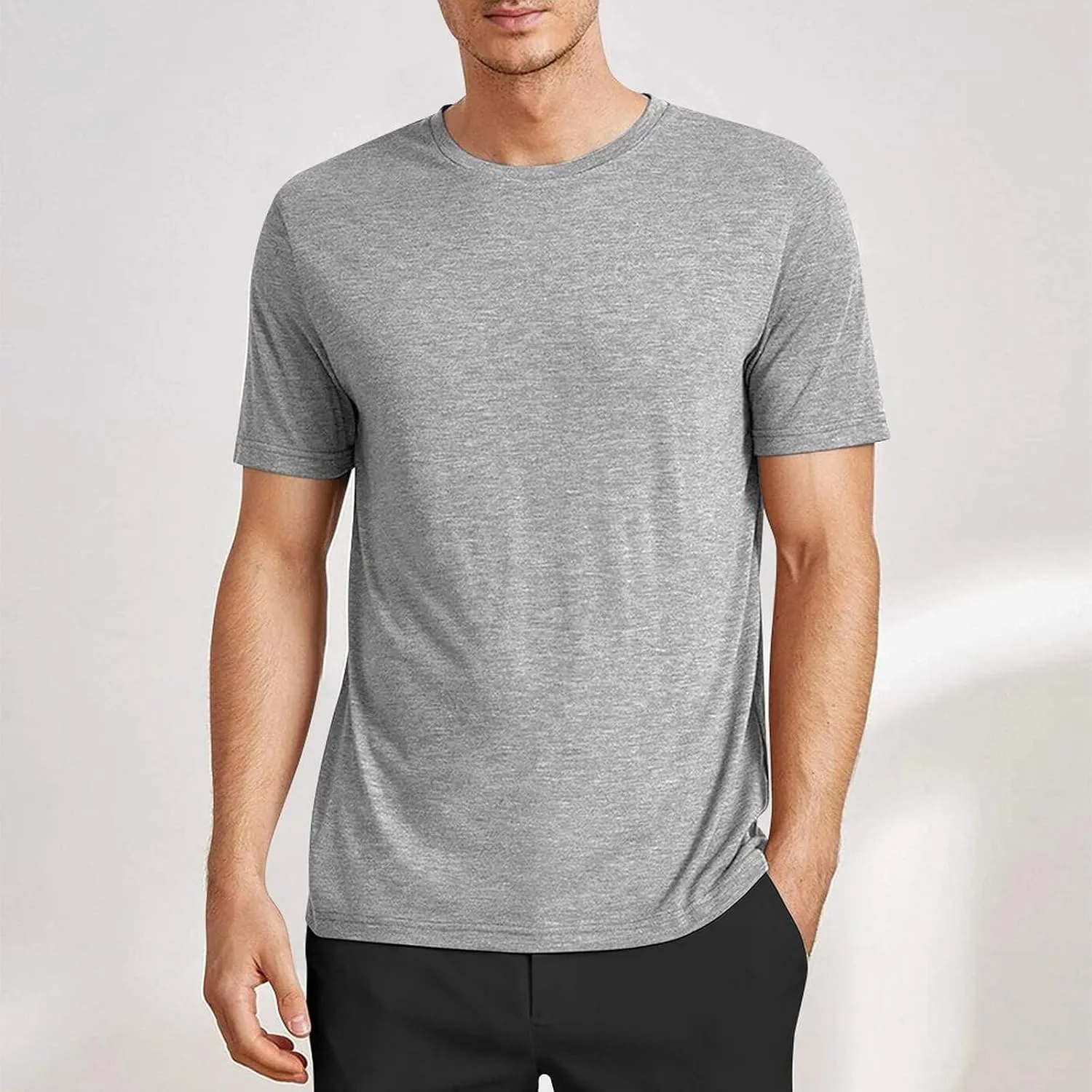 Custom Short Sleeve for Men, Personalized T Shirts Design Your Own Image Text Logo Front Print