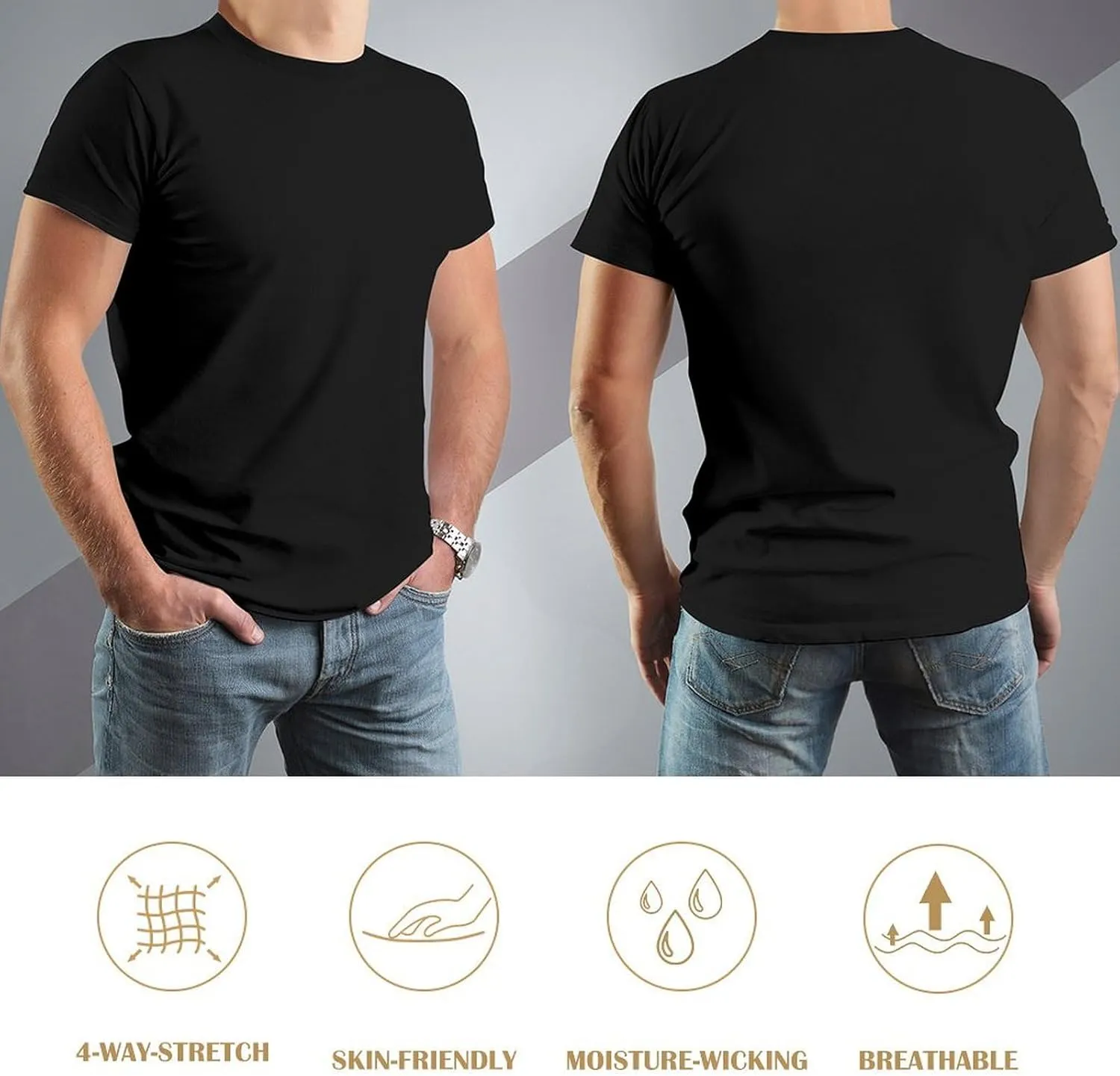 Custom T Shirts Add Your Own Design Personalized Photo Shirts for Men, 9 Sizes