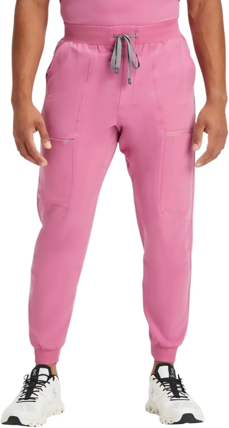 Fabletics Men's All-Shift 5-Pocket Scrub Jogger - MotionTech, 4-Way Stretch, Pocket-Packed, Lightweight, Semi-Slim Fit