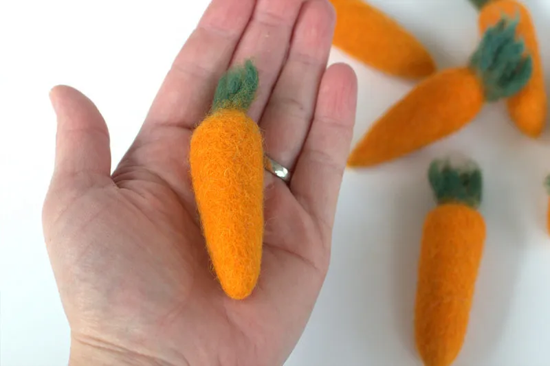 Felt Carrots