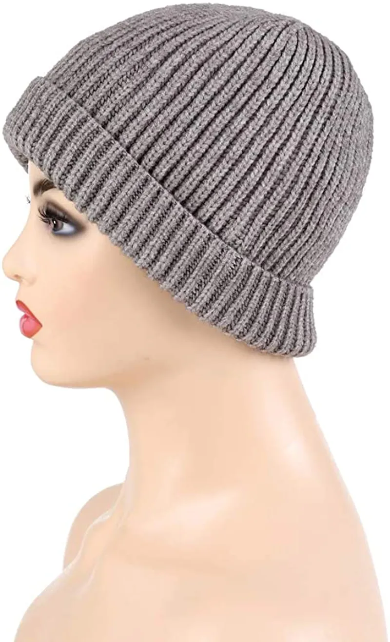 Siyimue Warm Knit Basic Style Hat for Women Men Unisex - Fall Winter Soft Beanie Cap for Fall Winter