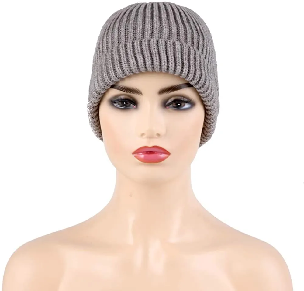 Siyimue Warm Knit Basic Style Hat for Women Men Unisex - Fall Winter Soft Beanie Cap for Fall Winter