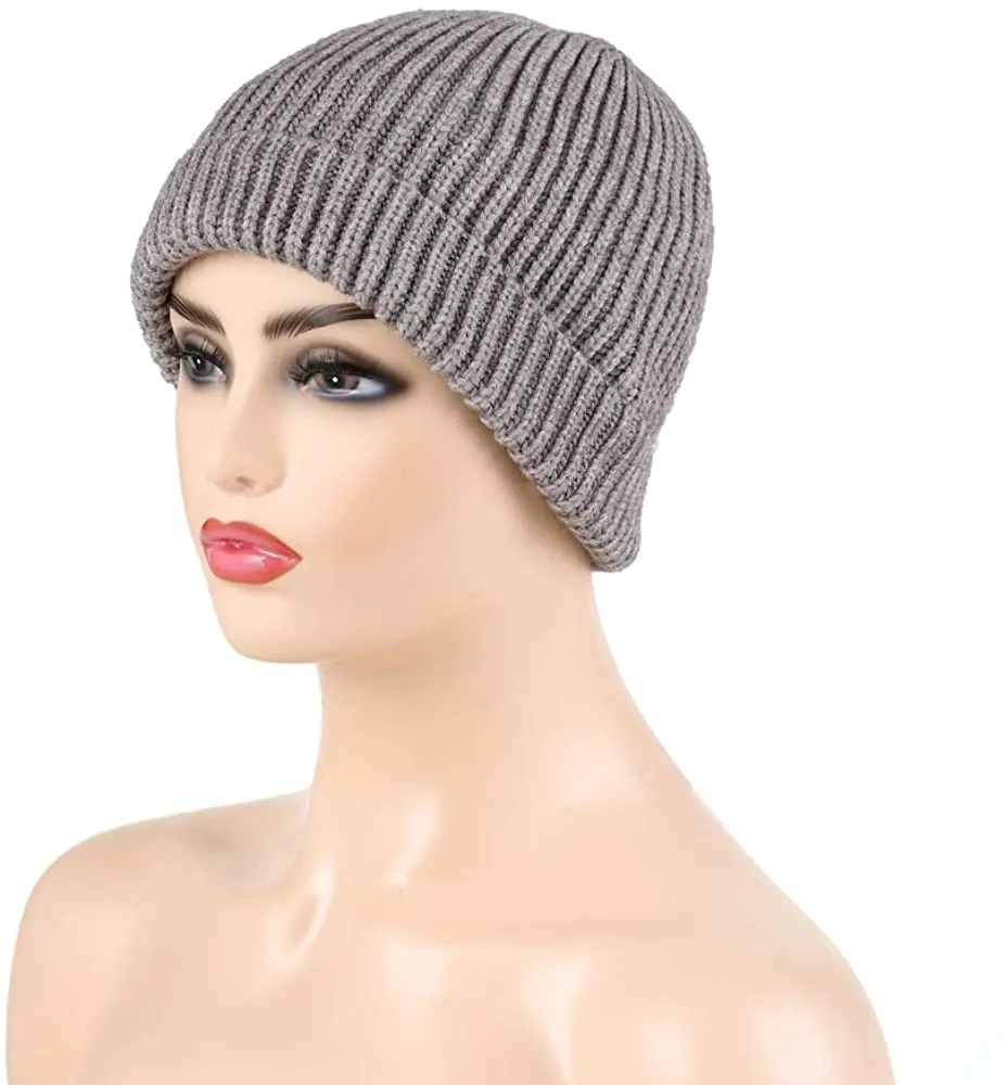 Siyimue Warm Knit Basic Style Hat for Women Men Unisex - Fall Winter Soft Beanie Cap for Fall Winter