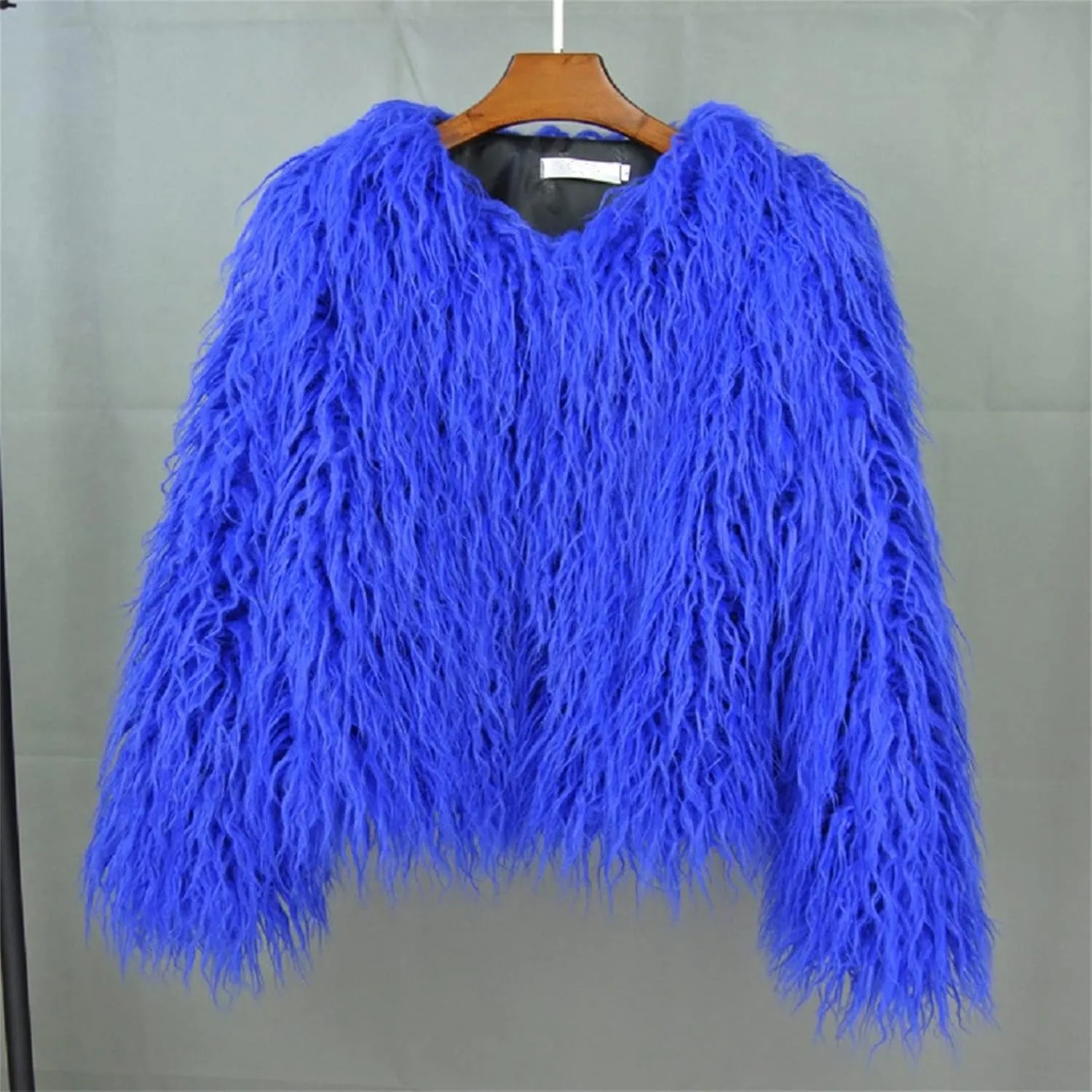 Winter Fluffy Faux Fur Coat Women's Shaggy Jacket Long Sleeve Outwear